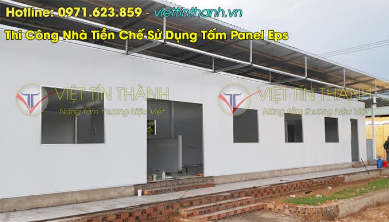 Tấm cách nhiệt panel eps vật liệu xanh trong thi công nhà lắp ghép
