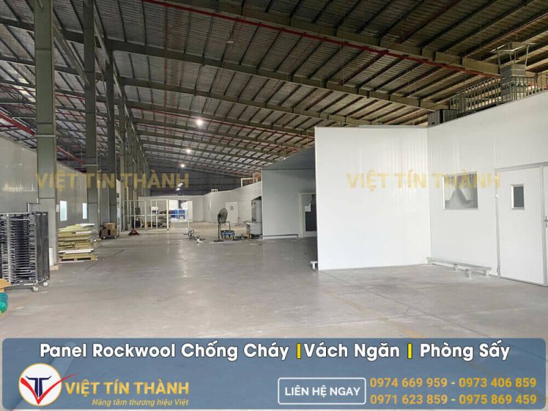 panel rockwool chống cháy