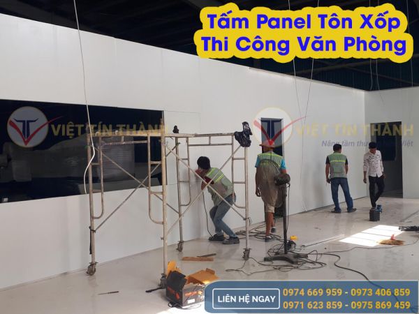 tấm panel tôn xốp