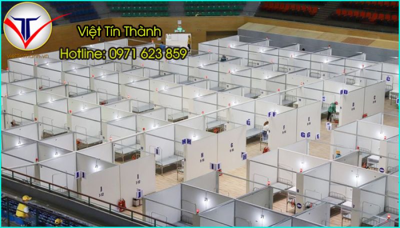 Panel cách nhiệt thi công bệnh viện dã chiến