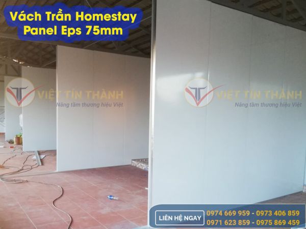 thi công homestay bằng tấm panel eps