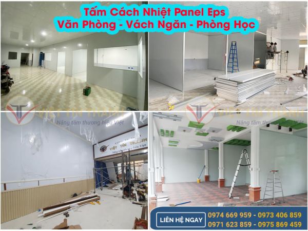 Tấm cách nhiệt panel eps thi công các công trình